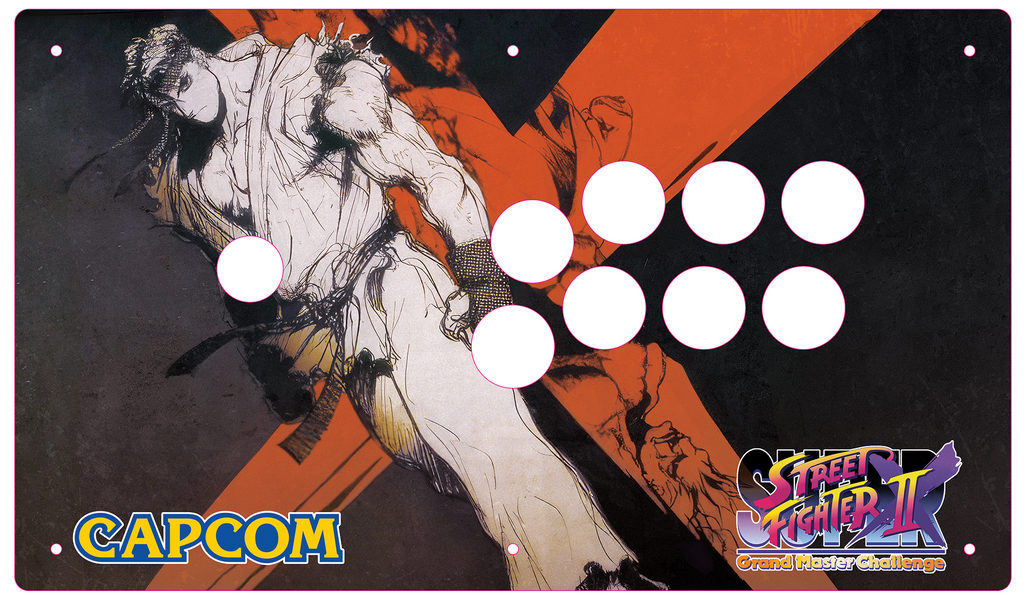 Custom Arcade Stick Printed Plexi Panel