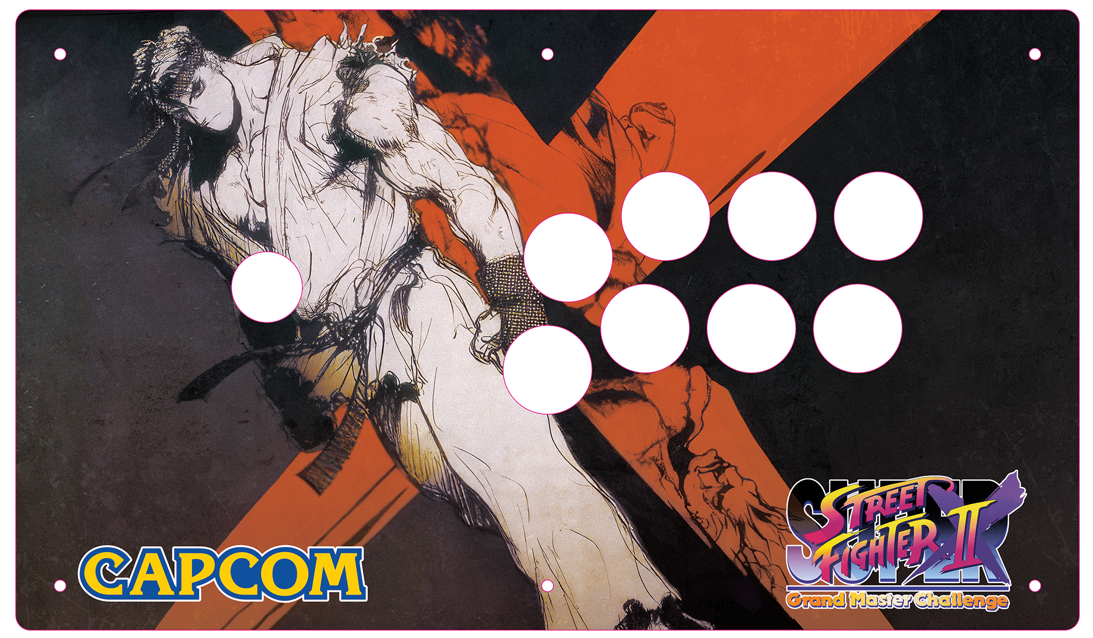 Custom Arcade Stick Printed Plexi Panel